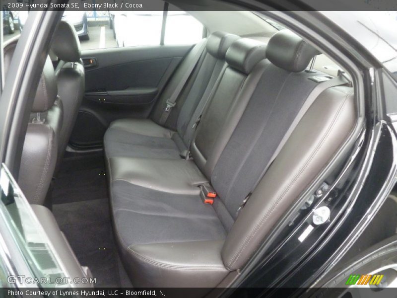 Ebony Black / Cocoa 2009 Hyundai Sonata SE