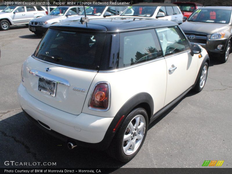 Pepper White / Lounge Redwood Red Leather 2009 Mini Cooper Hardtop