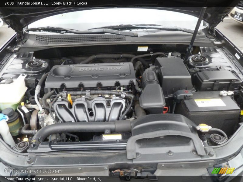 Ebony Black / Cocoa 2009 Hyundai Sonata SE