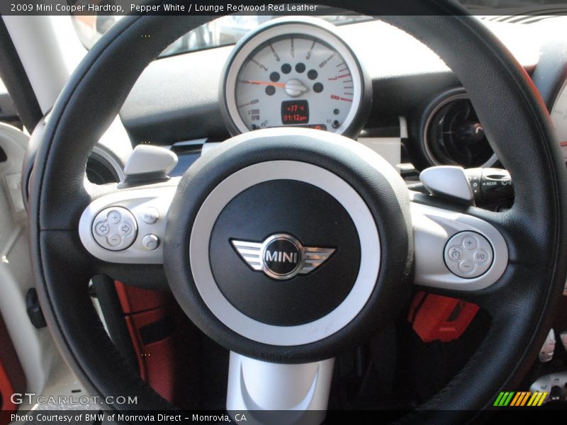 Pepper White / Lounge Redwood Red Leather 2009 Mini Cooper Hardtop