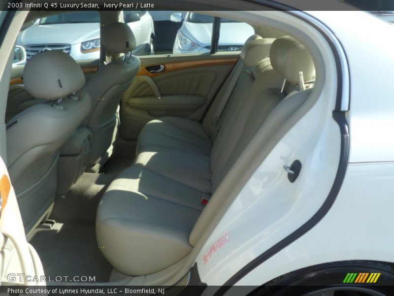 Ivory Pearl / Latte 2003 Infiniti Q 45 Luxury Sedan