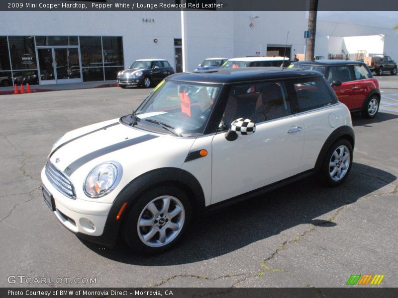 Pepper White / Lounge Redwood Red Leather 2009 Mini Cooper Hardtop
