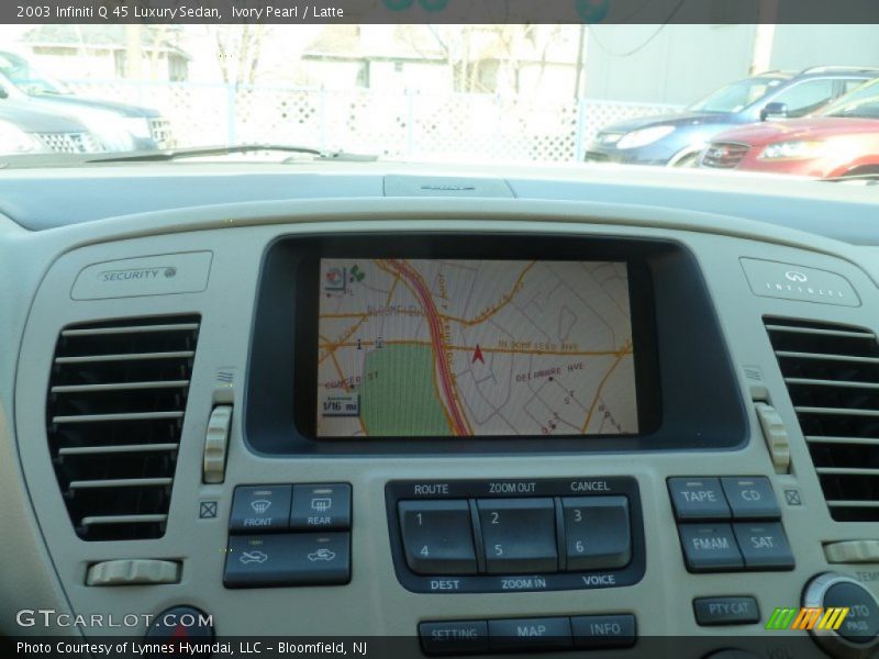 Ivory Pearl / Latte 2003 Infiniti Q 45 Luxury Sedan