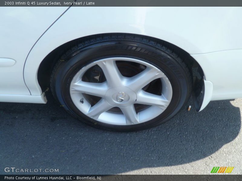 Ivory Pearl / Latte 2003 Infiniti Q 45 Luxury Sedan