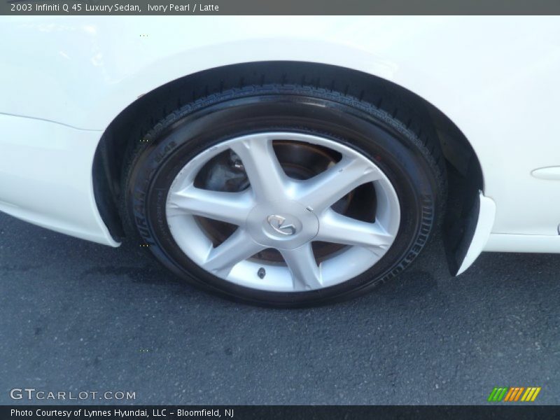 Ivory Pearl / Latte 2003 Infiniti Q 45 Luxury Sedan