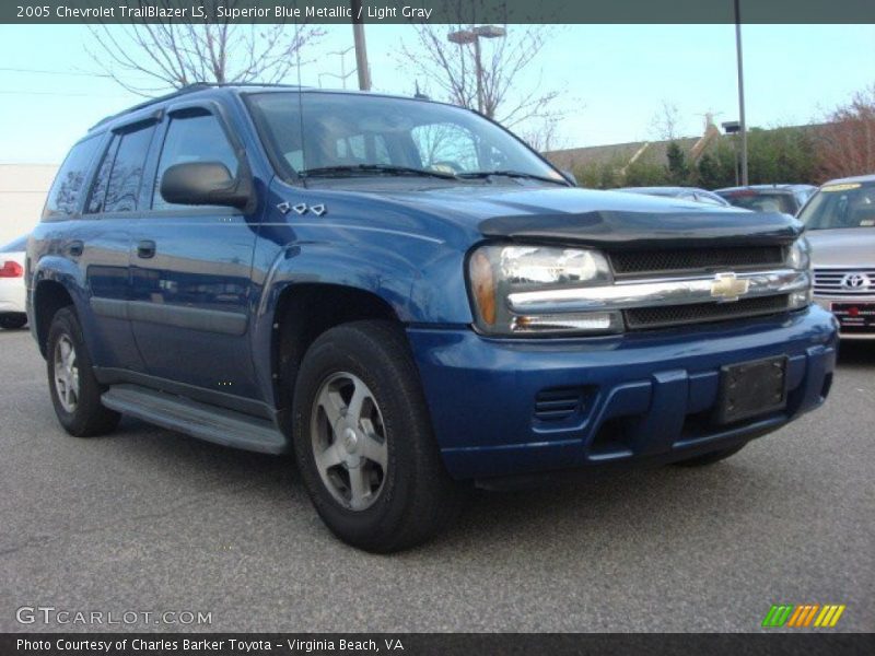 Superior Blue Metallic / Light Gray 2005 Chevrolet TrailBlazer LS