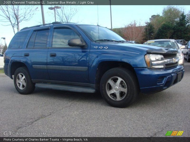Superior Blue Metallic / Light Gray 2005 Chevrolet TrailBlazer LS