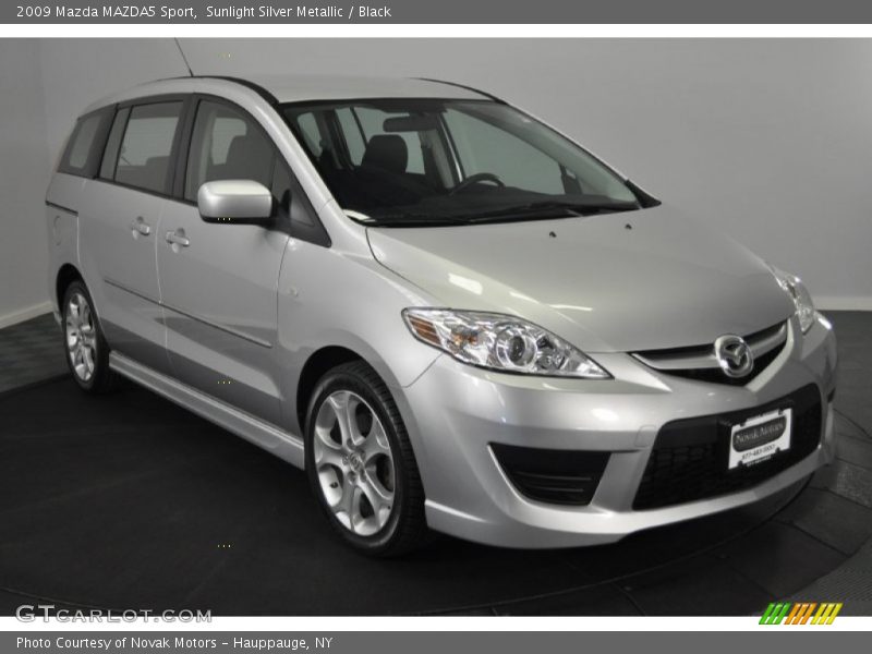 Sunlight Silver Metallic / Black 2009 Mazda MAZDA5 Sport