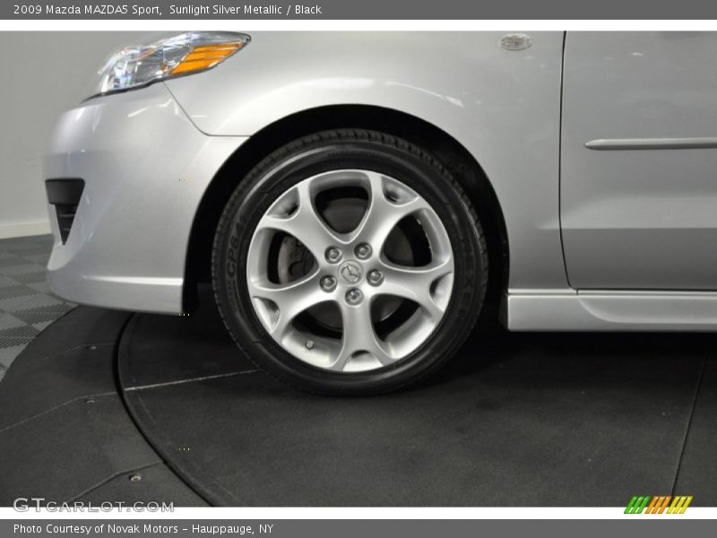 Sunlight Silver Metallic / Black 2009 Mazda MAZDA5 Sport