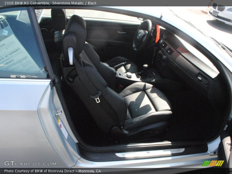 Silverstone Metallic / Black 2008 BMW M3 Convertible