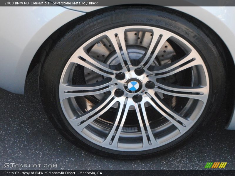 Silverstone Metallic / Black 2008 BMW M3 Convertible