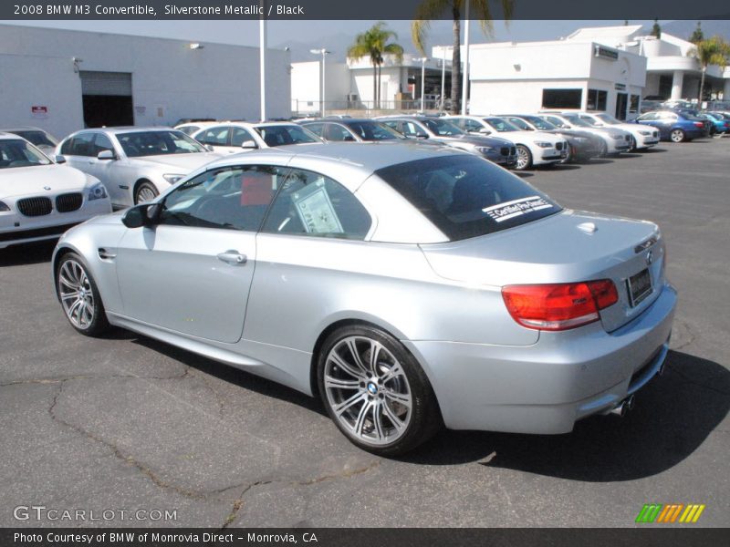 Silverstone Metallic / Black 2008 BMW M3 Convertible