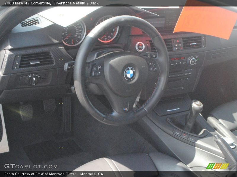 Silverstone Metallic / Black 2008 BMW M3 Convertible