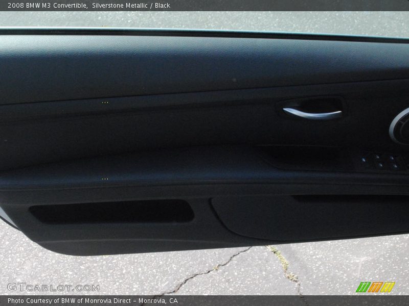 Silverstone Metallic / Black 2008 BMW M3 Convertible