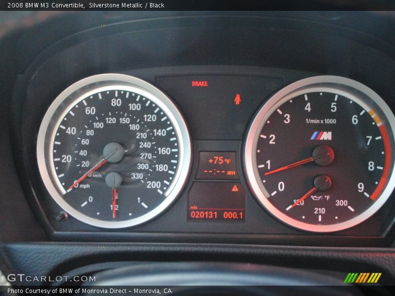 2008 M3 Convertible Convertible Gauges