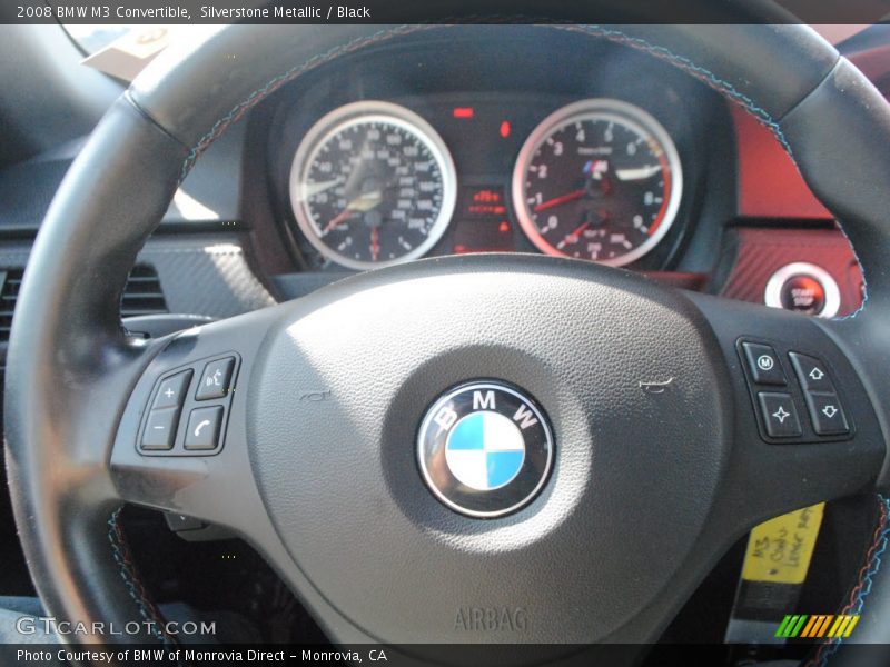 Silverstone Metallic / Black 2008 BMW M3 Convertible