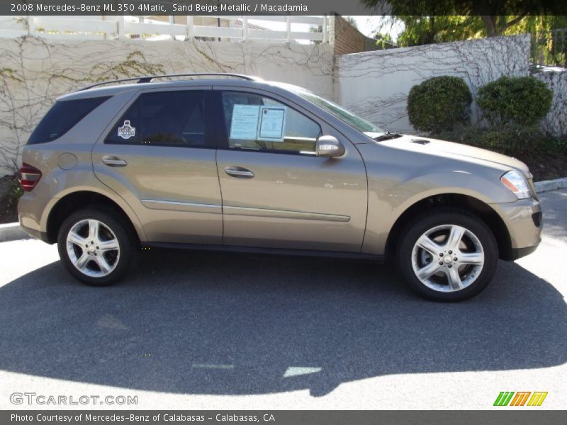 Sand Beige Metallic / Macadamia 2008 Mercedes-Benz ML 350 4Matic