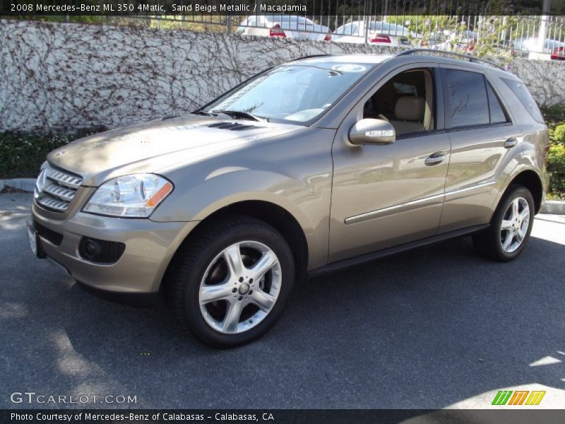 Sand Beige Metallic / Macadamia 2008 Mercedes-Benz ML 350 4Matic