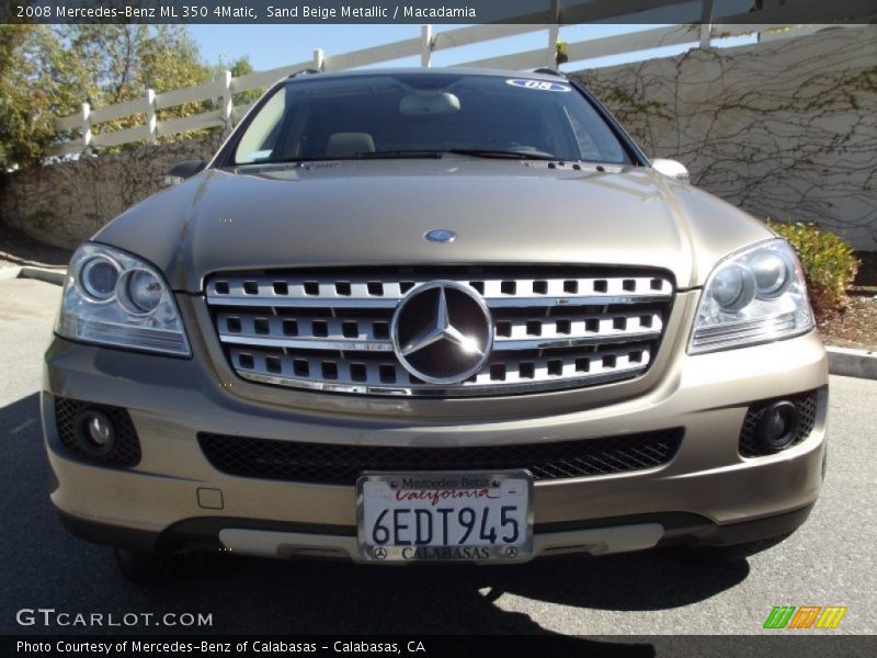 Sand Beige Metallic / Macadamia 2008 Mercedes-Benz ML 350 4Matic
