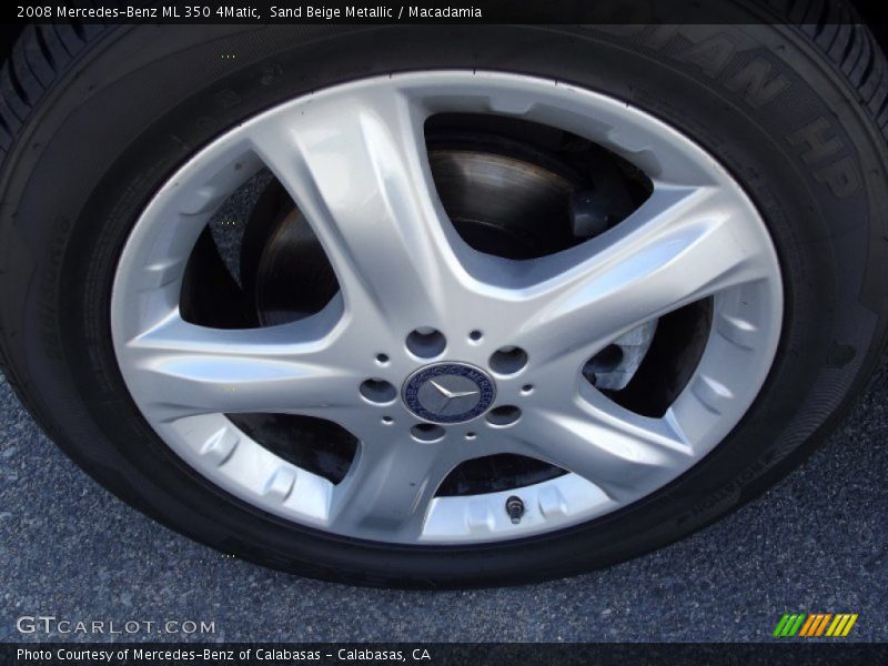 Sand Beige Metallic / Macadamia 2008 Mercedes-Benz ML 350 4Matic