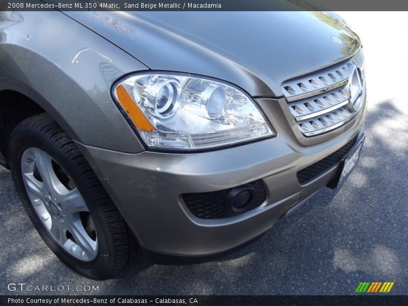 Sand Beige Metallic / Macadamia 2008 Mercedes-Benz ML 350 4Matic