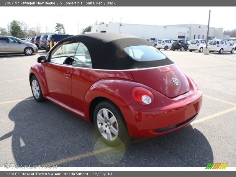 Salsa Red / Black 2007 Volkswagen New Beetle 2.5 Convertible