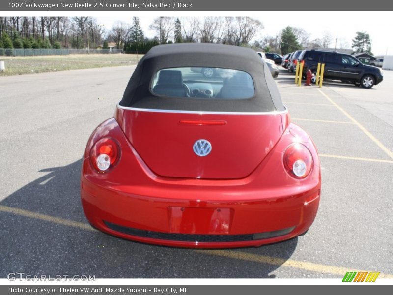 Salsa Red / Black 2007 Volkswagen New Beetle 2.5 Convertible