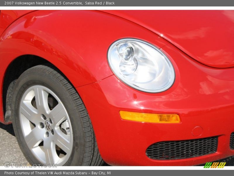 Salsa Red / Black 2007 Volkswagen New Beetle 2.5 Convertible