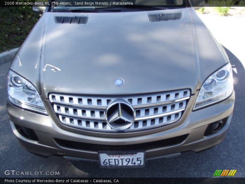 Sand Beige Metallic / Macadamia 2008 Mercedes-Benz ML 350 4Matic