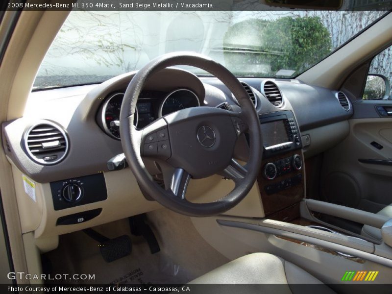 Sand Beige Metallic / Macadamia 2008 Mercedes-Benz ML 350 4Matic