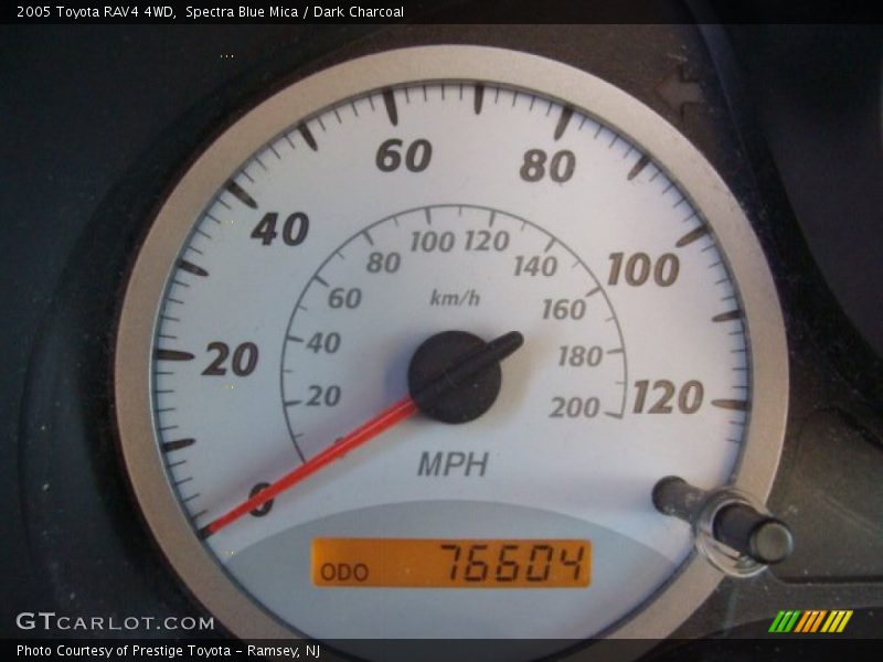 Spectra Blue Mica / Dark Charcoal 2005 Toyota RAV4 4WD
