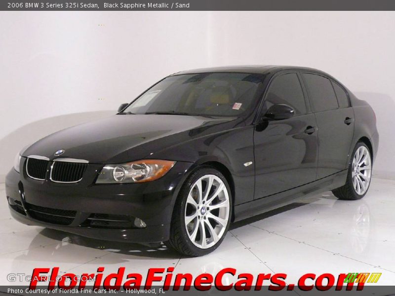 Black Sapphire Metallic / Sand 2006 BMW 3 Series 325i Sedan