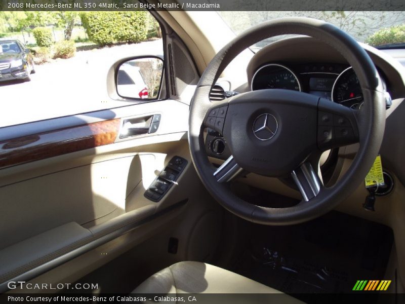 Sand Beige Metallic / Macadamia 2008 Mercedes-Benz ML 350 4Matic