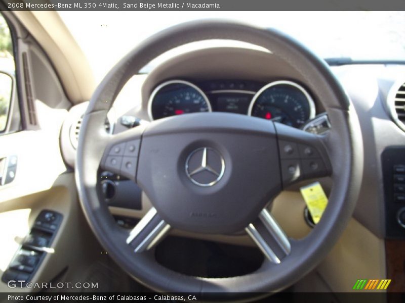 Sand Beige Metallic / Macadamia 2008 Mercedes-Benz ML 350 4Matic
