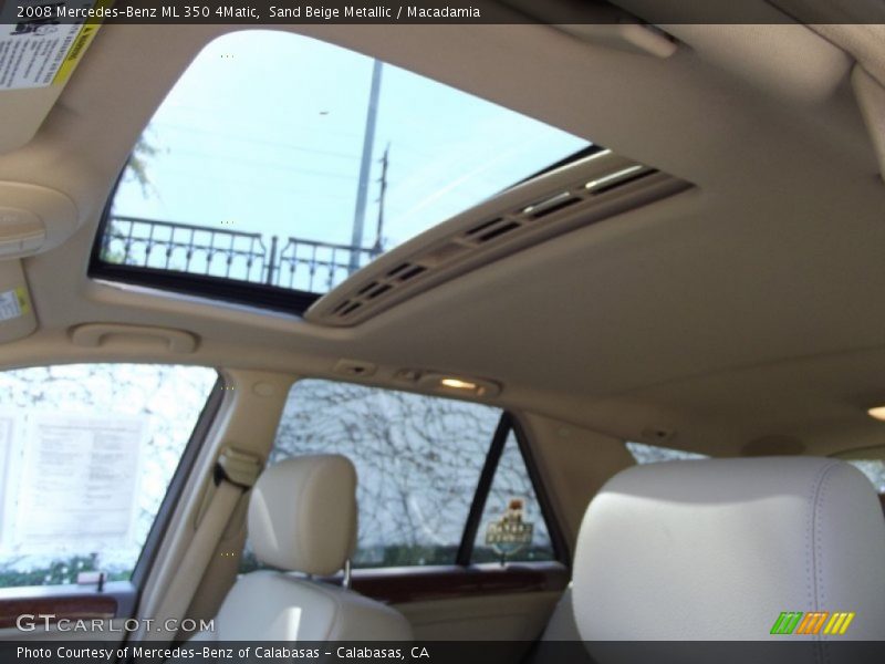 Sand Beige Metallic / Macadamia 2008 Mercedes-Benz ML 350 4Matic
