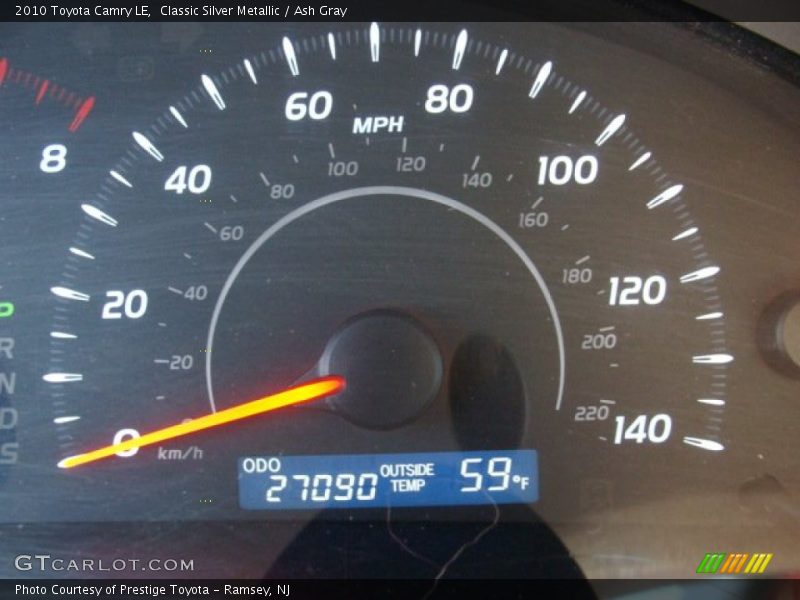 Classic Silver Metallic / Ash Gray 2010 Toyota Camry LE