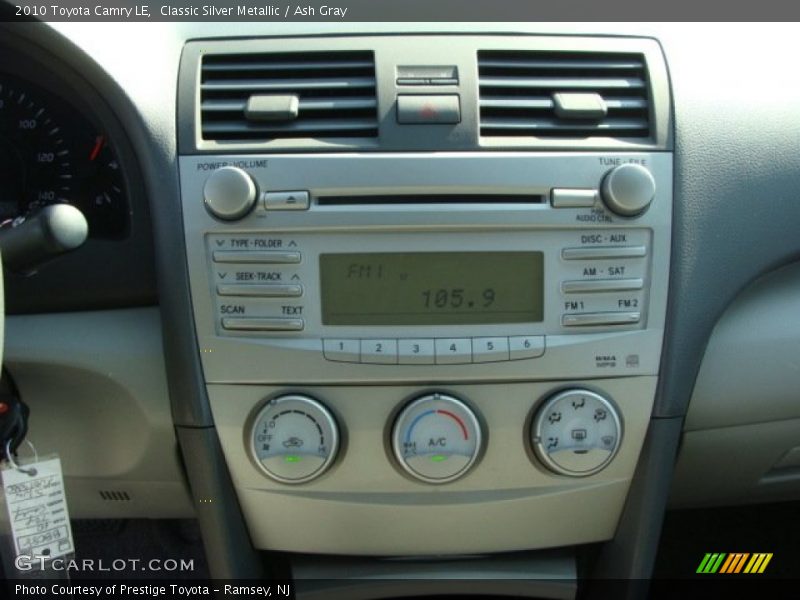 Classic Silver Metallic / Ash Gray 2010 Toyota Camry LE