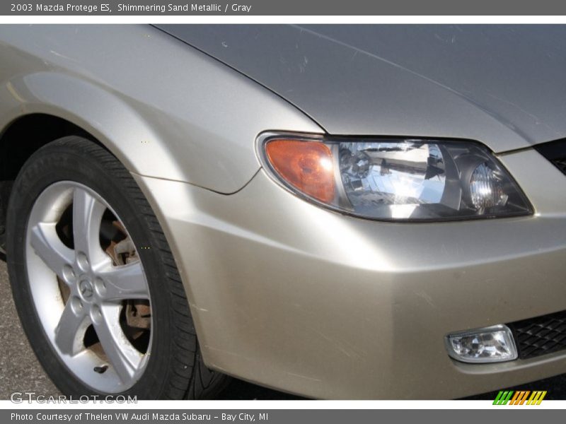 Shimmering Sand Metallic / Gray 2003 Mazda Protege ES