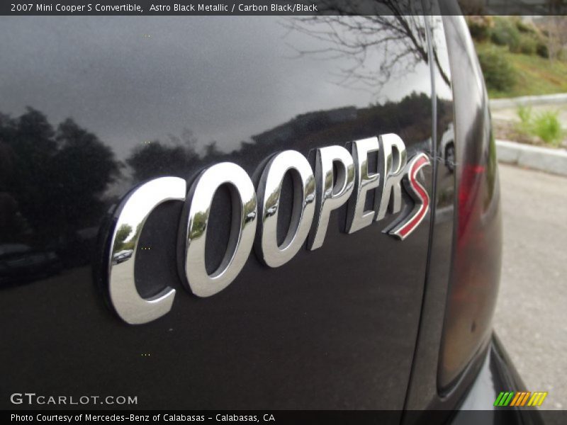 Astro Black Metallic / Carbon Black/Black 2007 Mini Cooper S Convertible