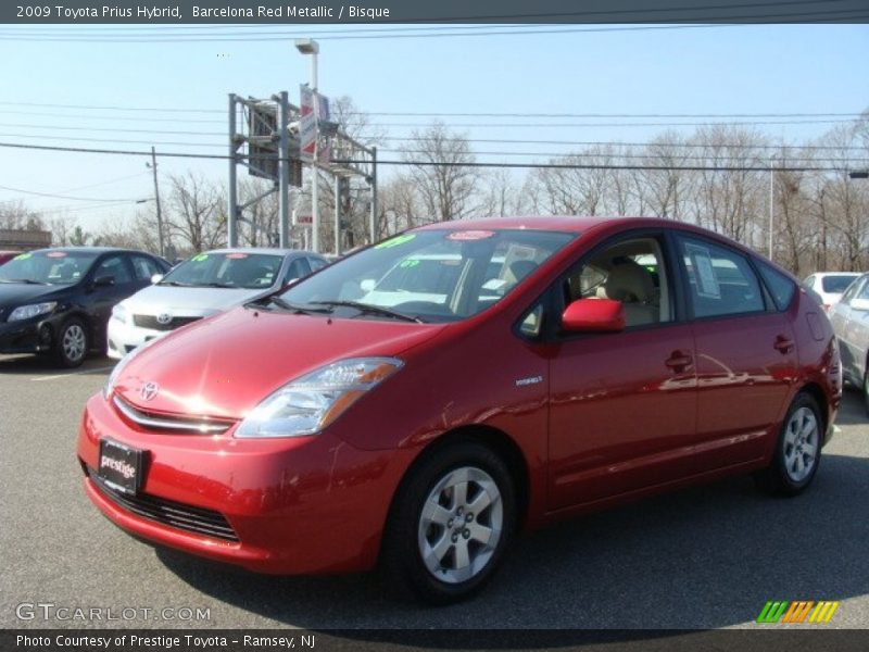 Barcelona Red Metallic / Bisque 2009 Toyota Prius Hybrid
