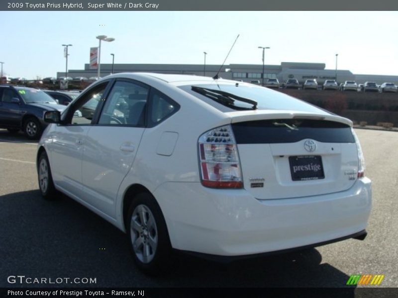 Super White / Dark Gray 2009 Toyota Prius Hybrid