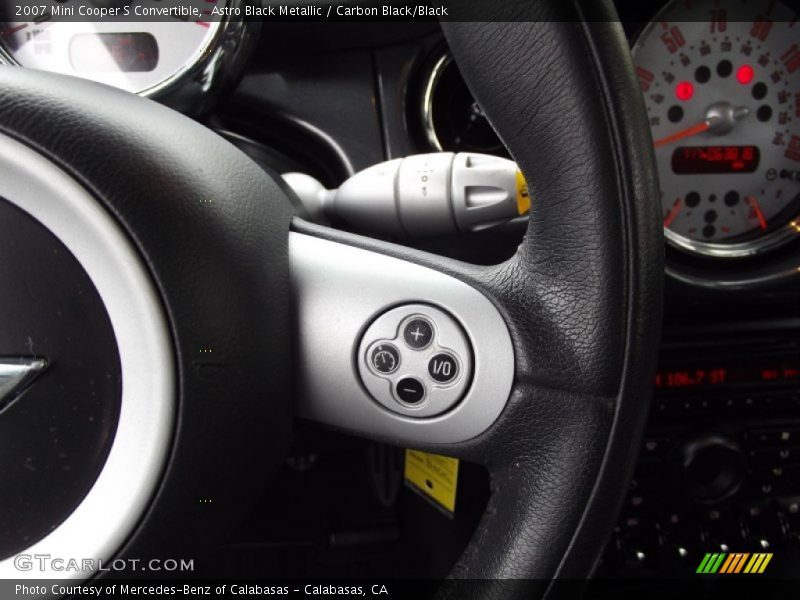 Astro Black Metallic / Carbon Black/Black 2007 Mini Cooper S Convertible