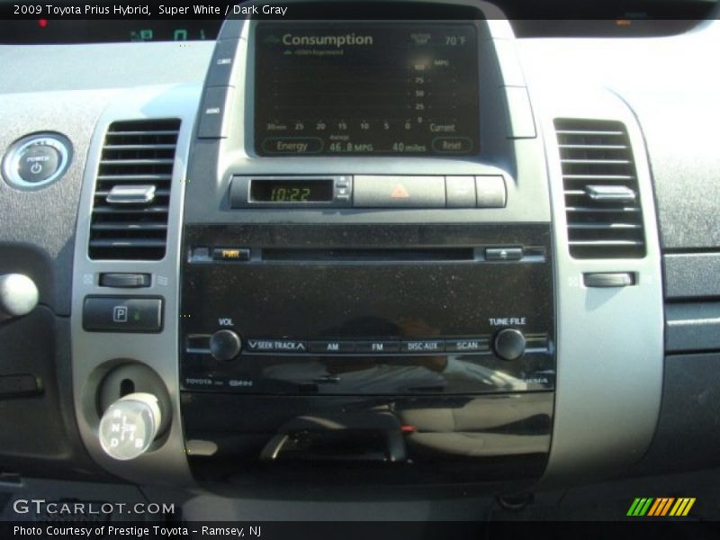 Super White / Dark Gray 2009 Toyota Prius Hybrid