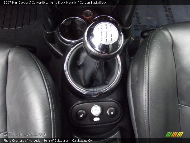 2007 Cooper S Convertible 6 Speed Manual Shifter