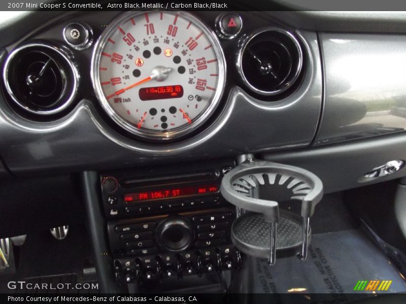 Astro Black Metallic / Carbon Black/Black 2007 Mini Cooper S Convertible
