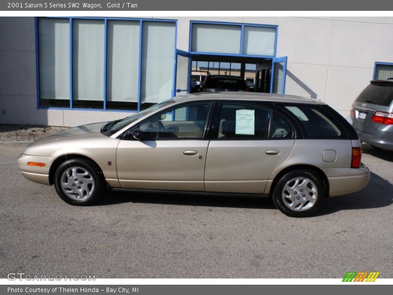 Gold / Tan 2001 Saturn S Series SW2 Wagon