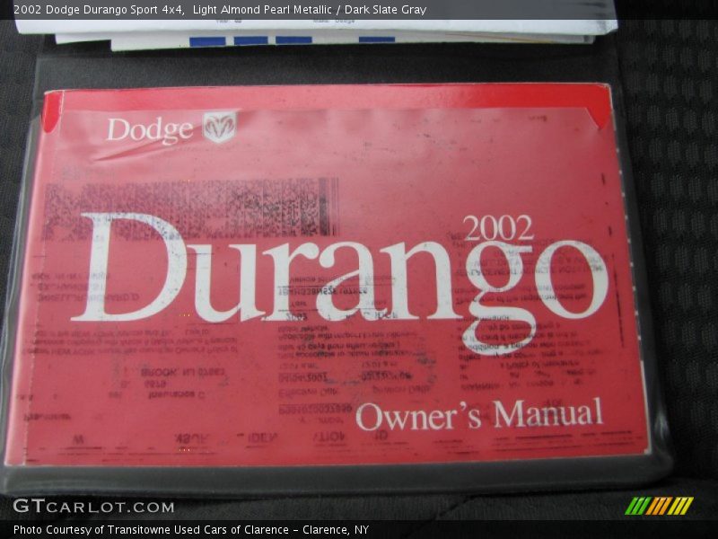 Light Almond Pearl Metallic / Dark Slate Gray 2002 Dodge Durango Sport 4x4