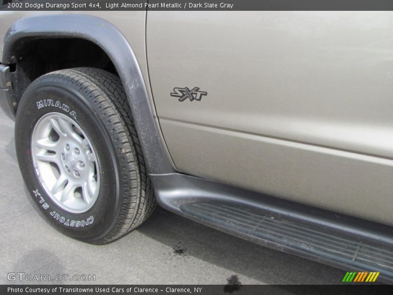 Light Almond Pearl Metallic / Dark Slate Gray 2002 Dodge Durango Sport 4x4