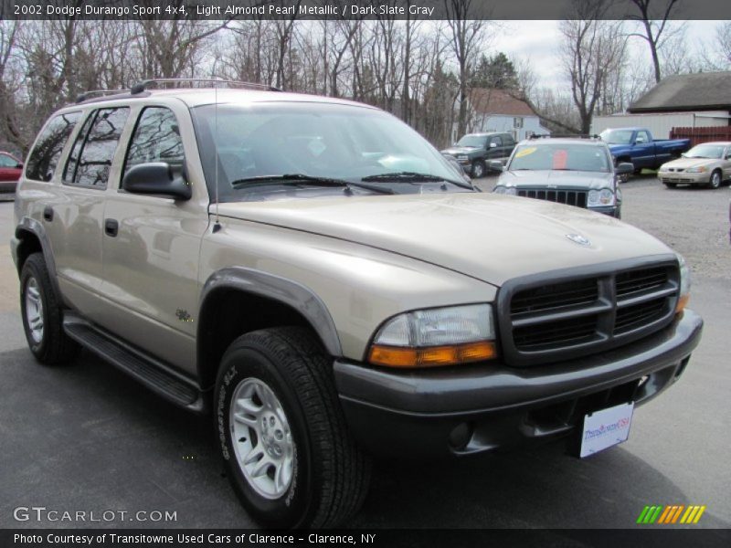 Light Almond Pearl Metallic / Dark Slate Gray 2002 Dodge Durango Sport 4x4