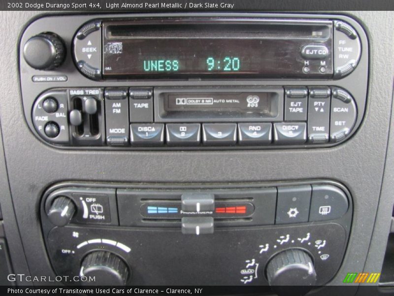 Light Almond Pearl Metallic / Dark Slate Gray 2002 Dodge Durango Sport 4x4